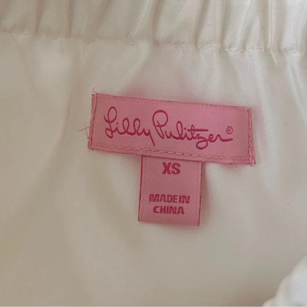 Lilly Pulitzer White Polka Dot Strapless Ruffle Sundress - Picture 3 of 11